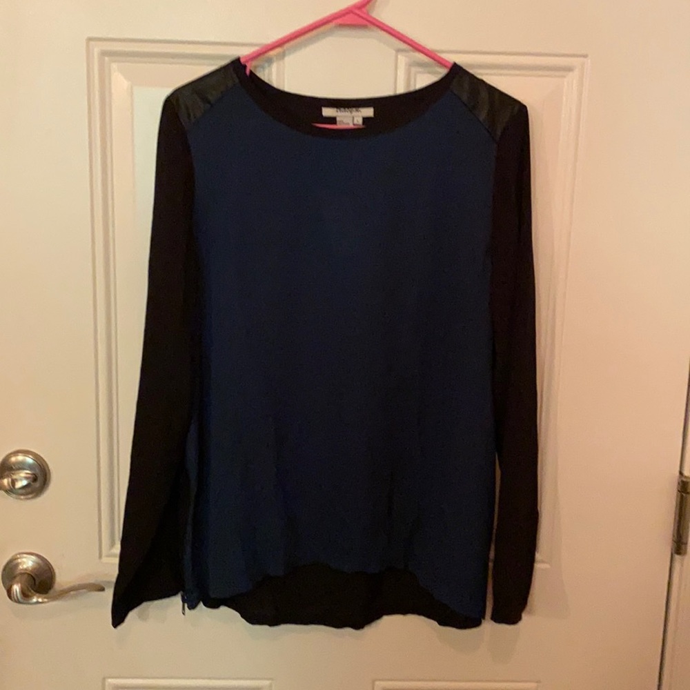 Tracy M. Women’s high/low tunic, long sleeves, lrg
